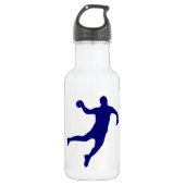 Handball-Silhouette Trinkflasche (Vorderseite)