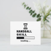 Handball Skill Loading... Postkarte (Stehend Vorderseite)