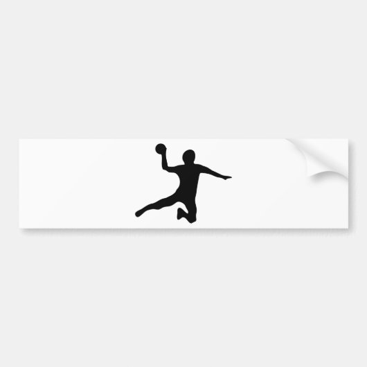 Handball spieler dodgeball autoaufkleber (Vorne)