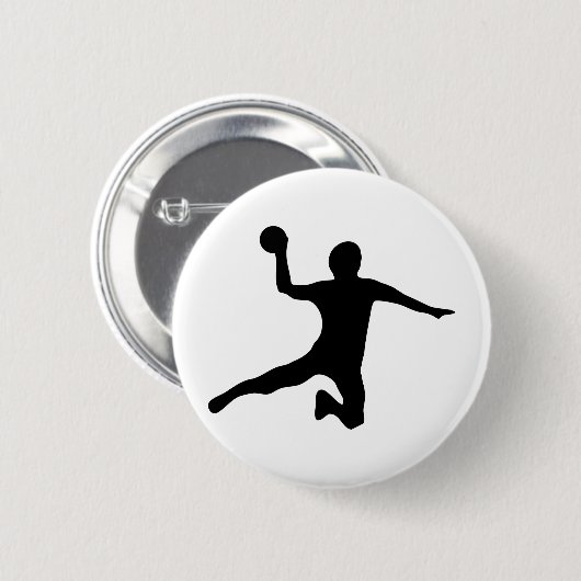 Handball spieler dodgeball button (Vorne & Hinten)