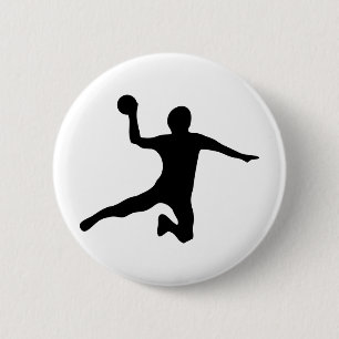 Handball spieler dodgeball button