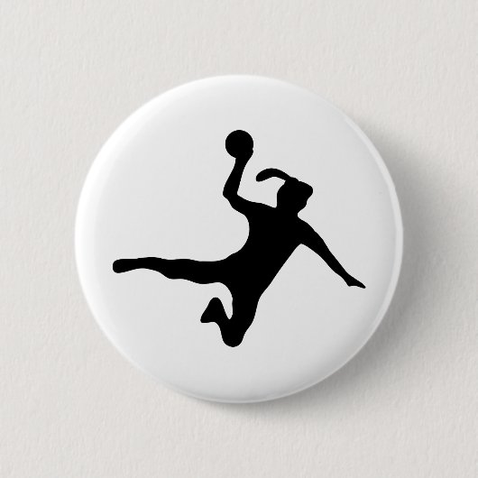 Handball spielerin frauenhandball button (Vorderseite)