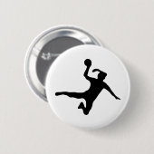 Handball spielerin frauenhandball button (Vorne & Hinten)