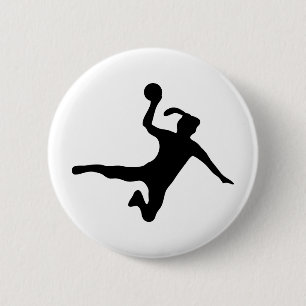Handball spielerin frauenhandball button
