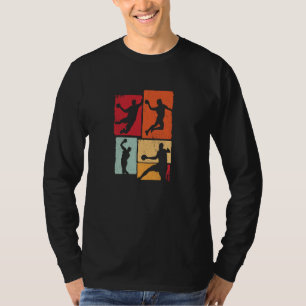 Handball Sport Trainer Turnier Ball Vintage Handb T-Shirt