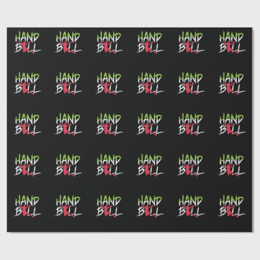 Handball Sprungwurf Geschenkpapier (Flach)