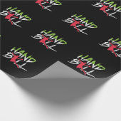 Handball Sprungwurf Geschenkpapier (Ecke)
