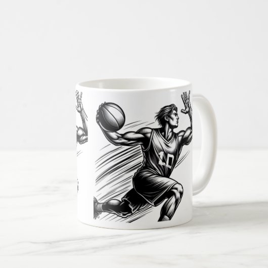 Handball-Tasse Kaffeetasse (VorderseiteRechts)