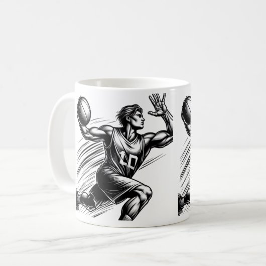 Handball-Tasse Kaffeetasse (Vorderseite Links)