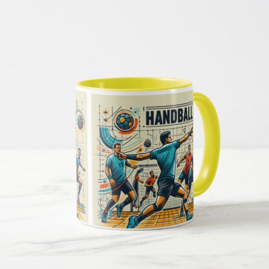 Handball-Tasse Tasse (VorderseiteRechts)