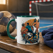 Handball-Tasse