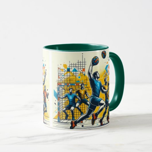 Handball-Tasse Tasse (VorderseiteRechts)