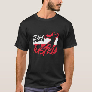 Handball Team Austria Flag Handballer Ball Sports T-Shirt