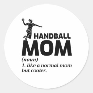 Handball Team Sport Innensport Torwart Runder Aufkleber