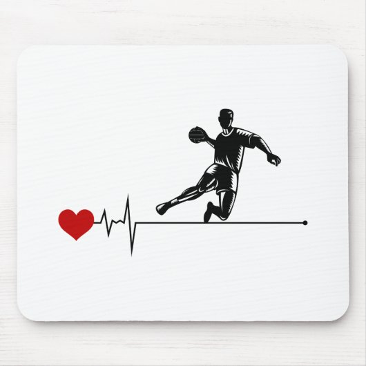 Handball-Trainer Handballer Funny Sprichwort Mousepad (Vorne)