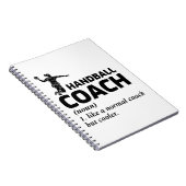 Handball-Trainer Handballer Funny Sprichwort Notizblock (Rechte Seite)