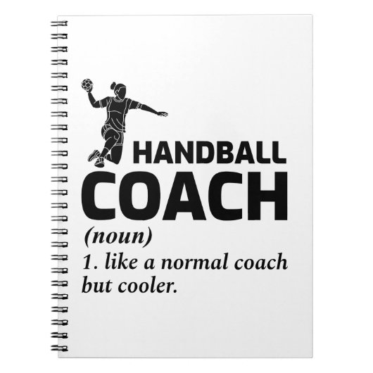 Handball-Trainer Handballer Funny Sprichwort Notizblock (Vorderseite)