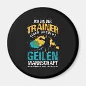 Handball Trainer Throwing Team Sport Goal Gift Magnet (Vorne)