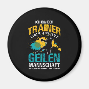 Handball Trainer Throwing Team Sport Goal Gift Magnet