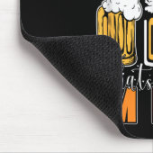 Handball und Bier, deshalb bin ich hier Mousepad (Ecke)