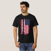 Handball USA Flag für amerikanische Spieler, Train T-Shirt (Vorne ganz)