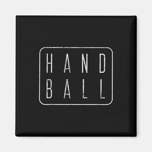 Handball-Vintages Geschenkprogramm T-Shirt Magnet (Vorne)