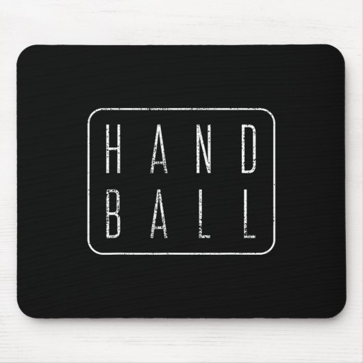 Handball-Vintages Geschenkprogramm T-Shirt Mousepad (Vorne)