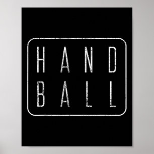 Handball-Vintages Geschenkprogramm T-Shirt Poster
