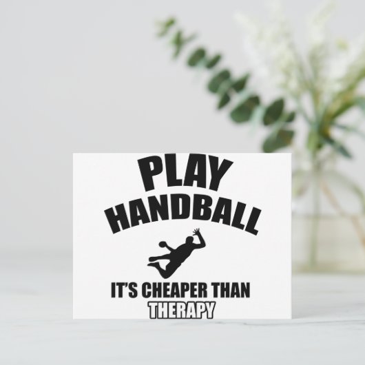 Handballdesigns Postkarte (Stehend Vorderseite)