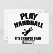 Handballdesigns Postkarte (Vorne/Hinten)