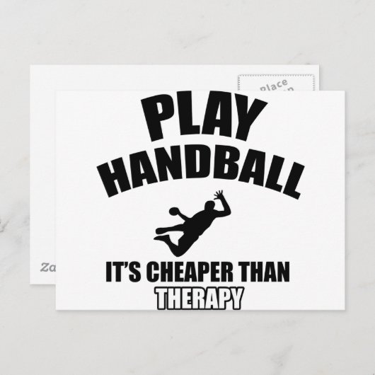 Handballdesigns Postkarte (Vorne/Hinten)