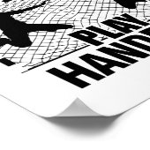 Handballer | Handball Player Trainer Geschenke Poster (Ecke)