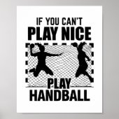 Handballer | Handball Player Trainer Geschenke Poster (Vorne)