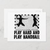 Handballer-Sprichworte | Handball Team Sport Gesch Postkarte (Vorne/Hinten)