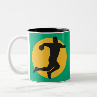 Handballliebhaber Zweifarbige Tasse
