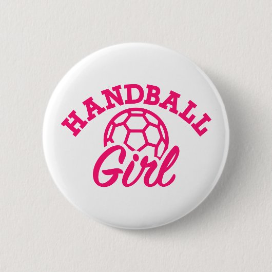 Handballmädchen Button (Vorderseite)