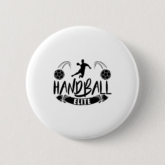 Handballmannschaft | Handball player Sport Trainer Button (Vorderseite)