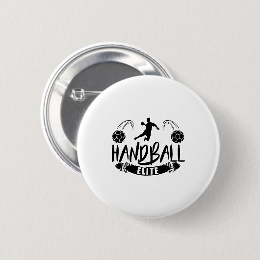Handballmannschaft | Handball player Sport Trainer Button (Vorne & Hinten)