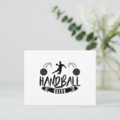 Handballmannschaft | Handball player Sport Trainer Postkarte (Stehend Vorderseite)