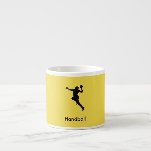 Handballspieler Espressotasse (Vorderseite)