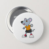 Handballspieler Handball Maus Handball Button (Vorne & Hinten)