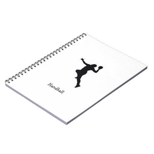 Handballspieler Notizblock (Linke Seite)