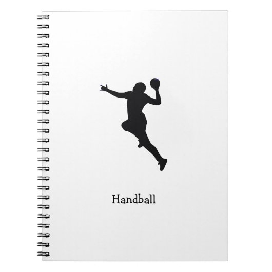 Handballspieler Notizblock (Vorderseite)
