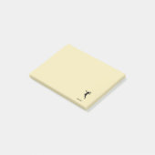 Handballspieler Post-it Klebezettel (angewinkelt)