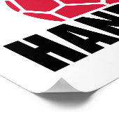 Handballspieler Poster (Ecke)