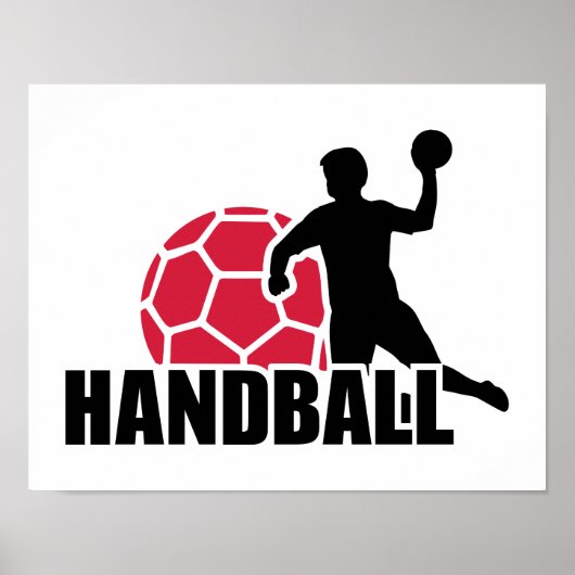 Handballspieler Poster (Vorne)