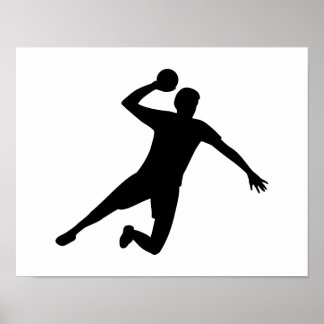 Handballspieler Poster