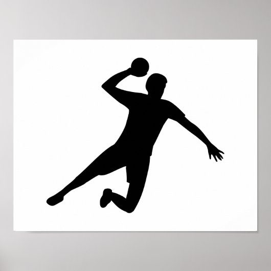Handballspieler Poster (Vorne)