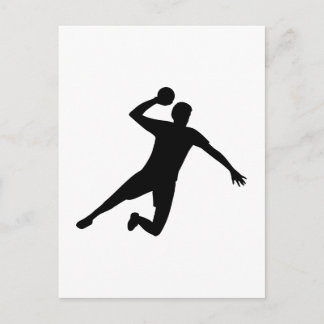 Handballspieler Postkarte