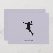 Handballspieler Postkarte (Vorne/Hinten)